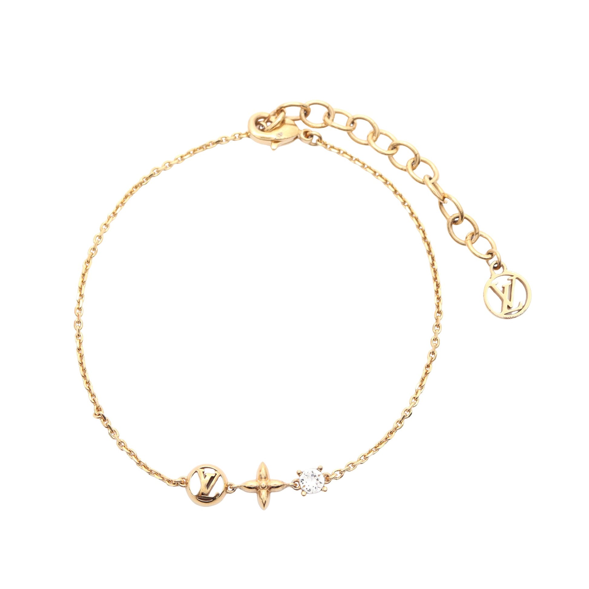 プティ ルイ ブレスレット GP ラインストーン ゴールド クリア ルイヴィトン アクセサリー LOUIS VUITTON