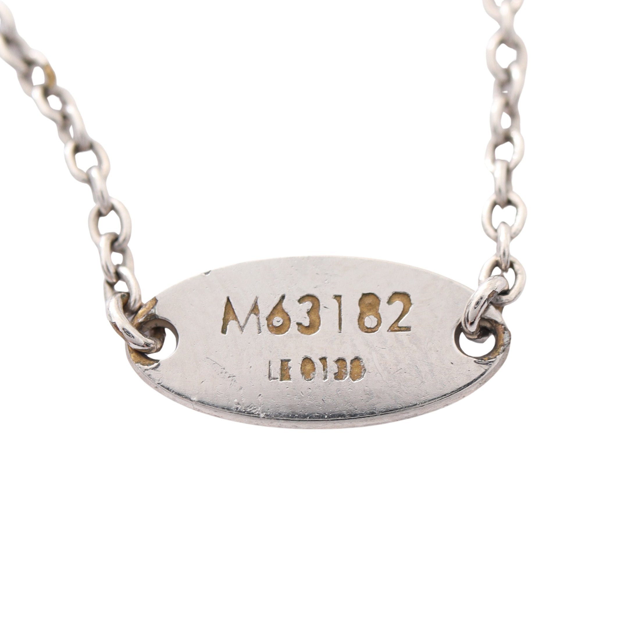 ルイ・ヴィトン エッセンシャル シルバー Vネックレス 最低