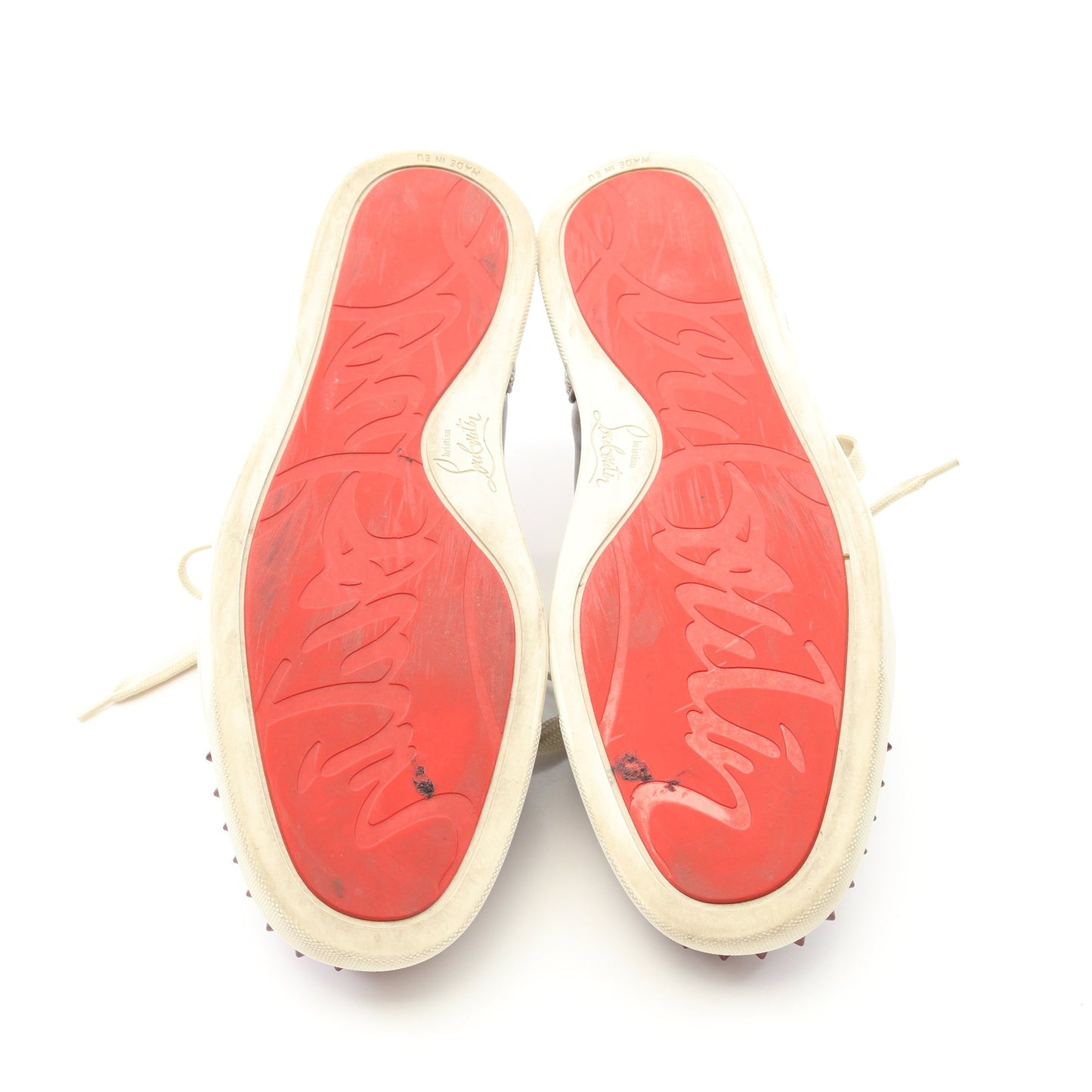 LOUIS JUNIOR SPIKES スニーカー レザー ブラウン バーガンディ ブラック スパイクスタッズ クリスチャンルブタン シューズ Christian Louboutin
