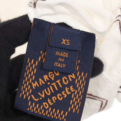 エンブロイダード モノグラム Tシャツ コットン ホワイト ブラウン ルイヴィトン トップス LOUIS VUITTON