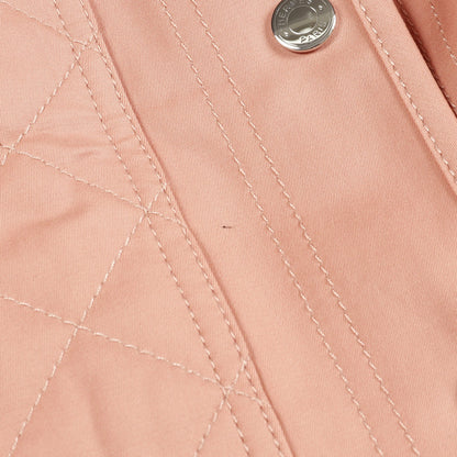 セリエボタン ノーカラージャケット コットン コーラルピンク エルメス アウター HERMES