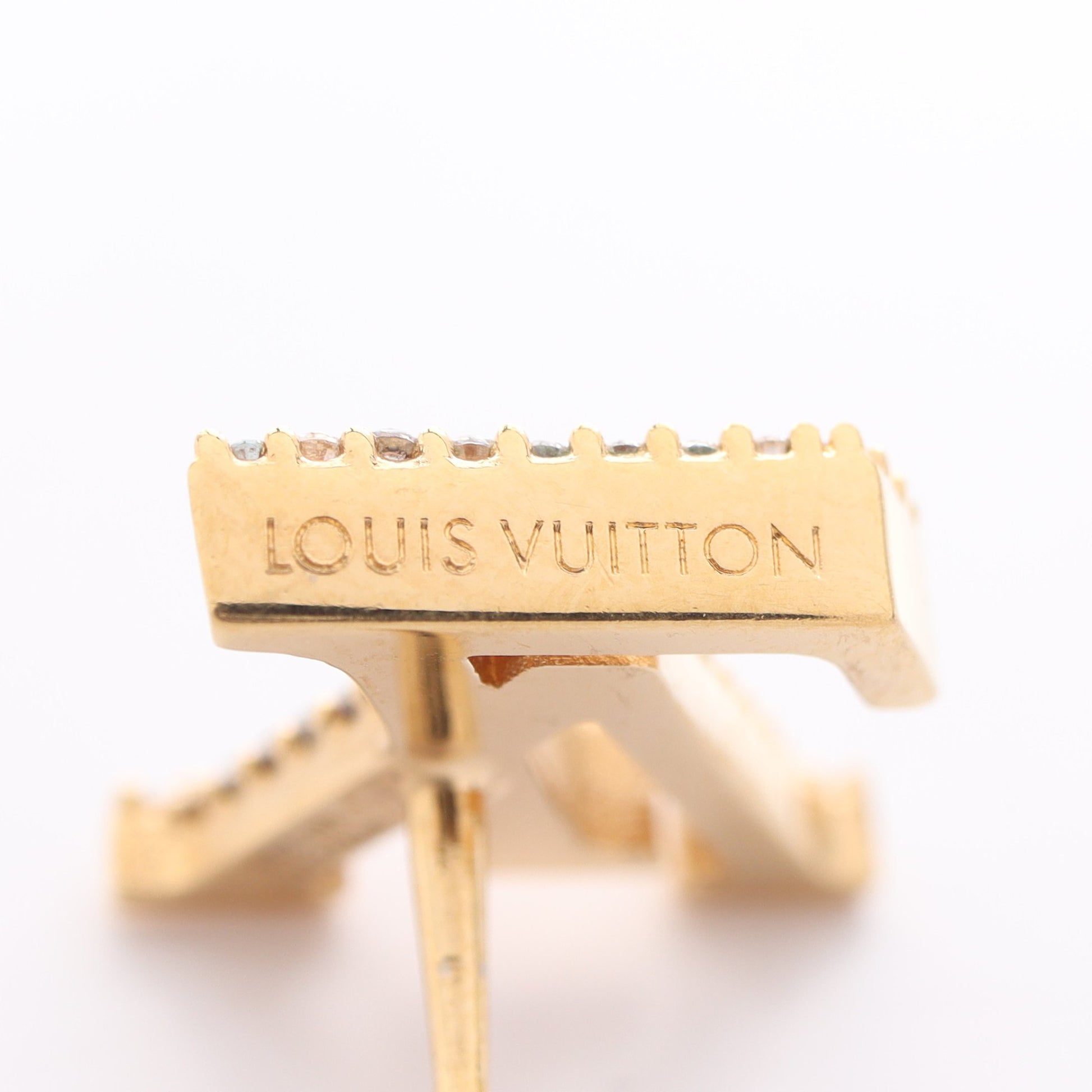 ブックル ドレイユ LV アイコニック ストラス ピアス GP ラインストーン ゴールド クリア ルイヴィトン アクセサリー LOUIS VUITTON