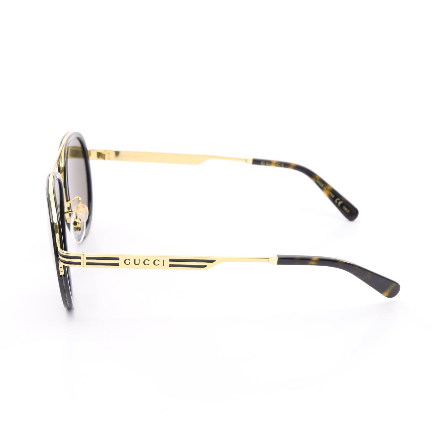 サングラス べっ甲柄 GP ダークブラウン ゴールド グッチ 財布・小物 GUCCI