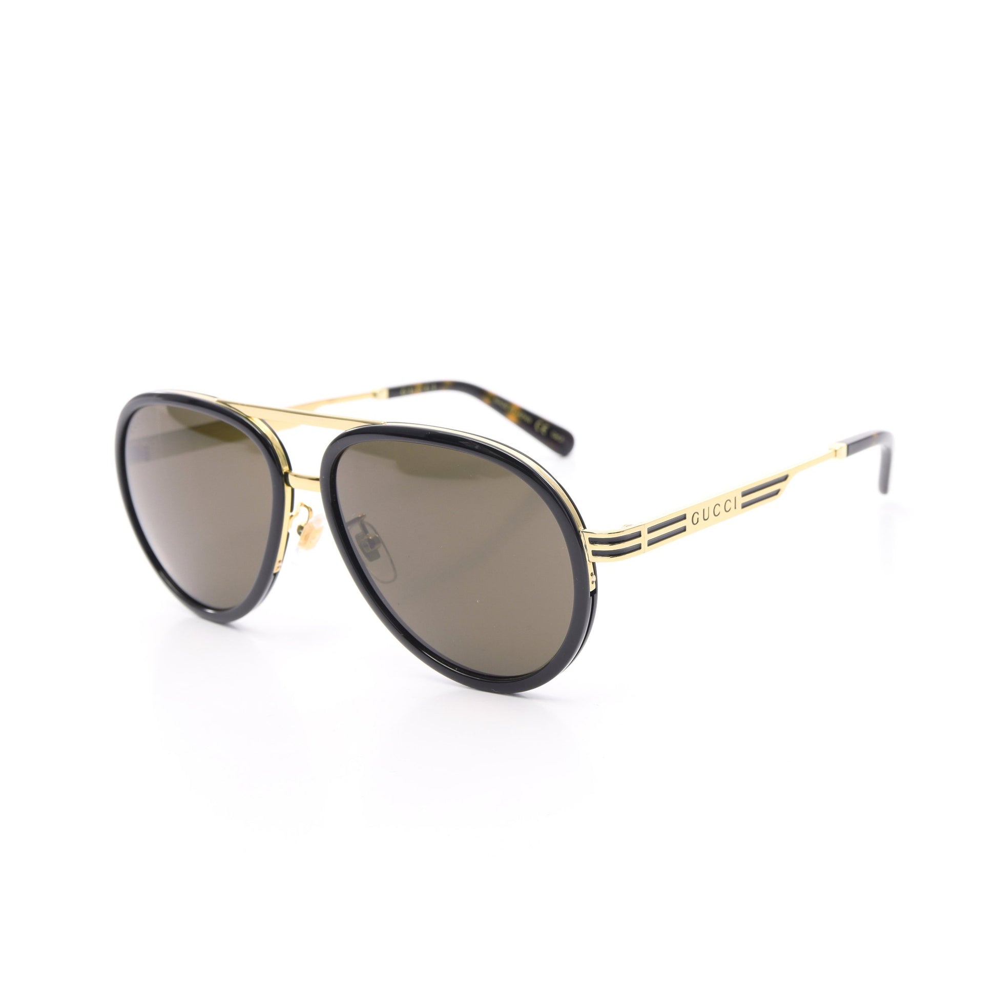 サングラス べっ甲柄 GP ダークブラウン ゴールド グッチ 財布・小物 GUCCI