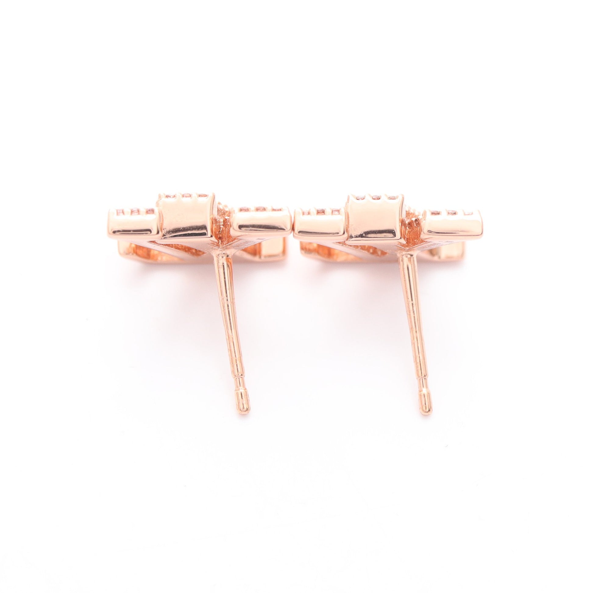 LVアイコニック ピアス GP ラインストーン ピンクゴールド クリア ルイヴィトン アクセサリー LOUIS VUITTON