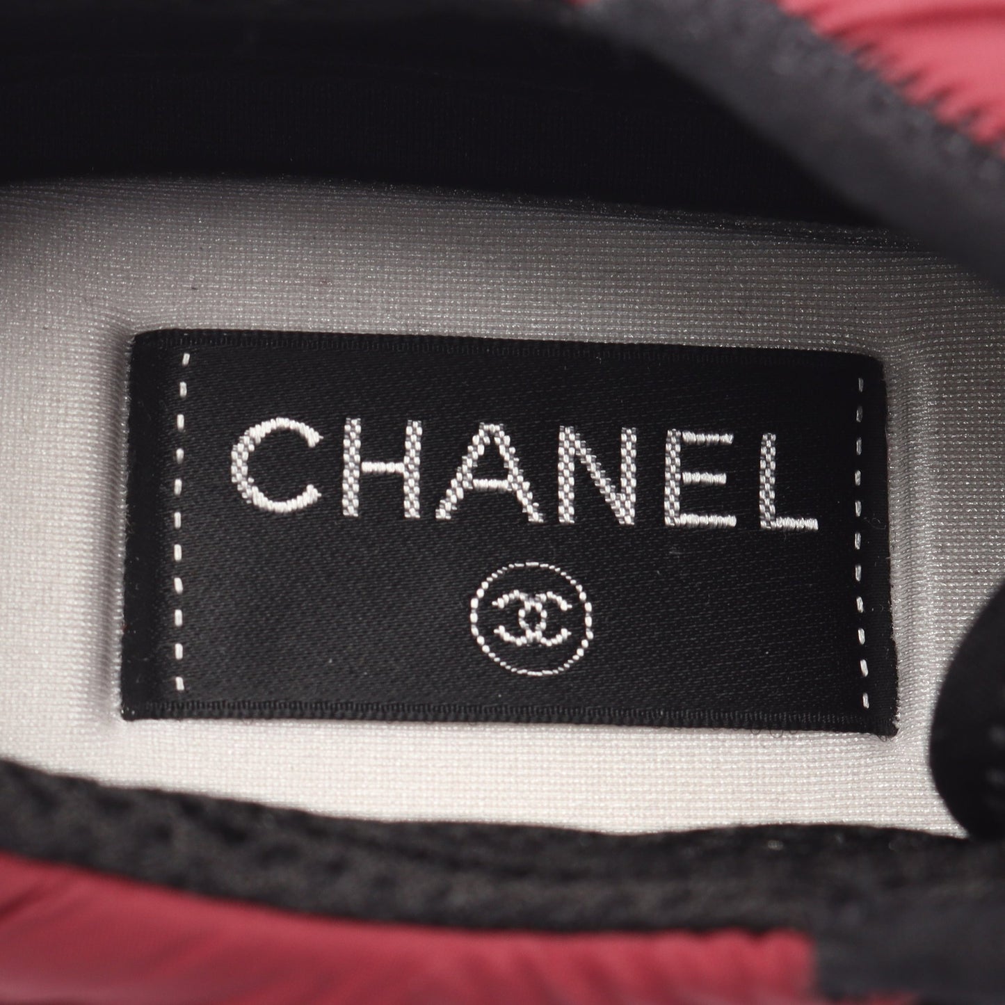 ココマーク スニーカー ファブリック スエード ボルドー ブラウン シャネル シューズ CHANEL