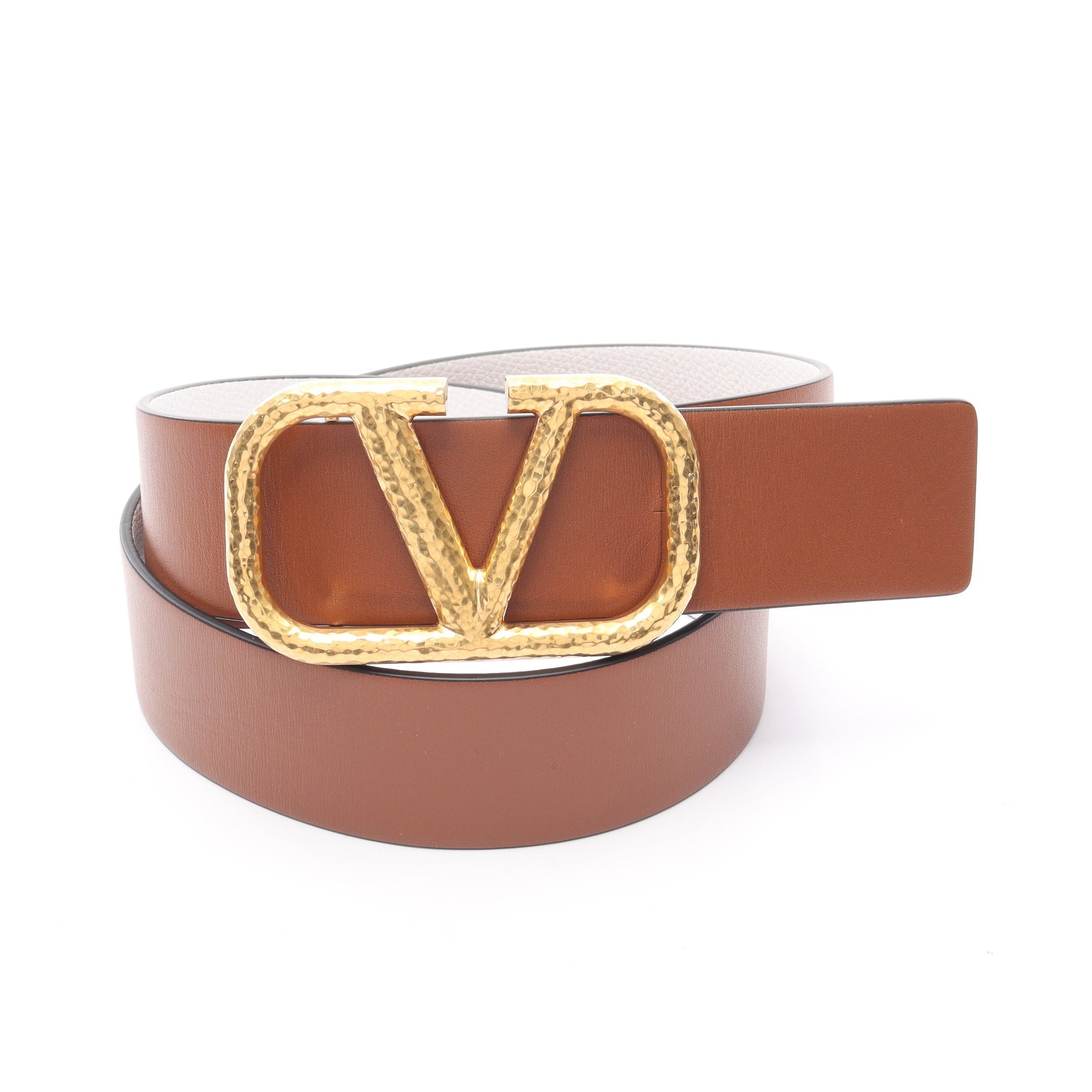 Vロゴ シグネチャー ベルト レザー ホワイト リバーシブル ヴァレンティノガラヴァーニ 財布・小物 VALENTINO GARAVANI