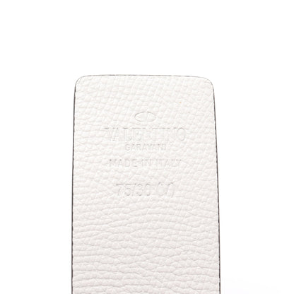 Vロゴ シグネチャー ベルト レザー ホワイト リバーシブル ヴァレンティノガラヴァーニ 財布・小物 VALENTINO GARAVANI