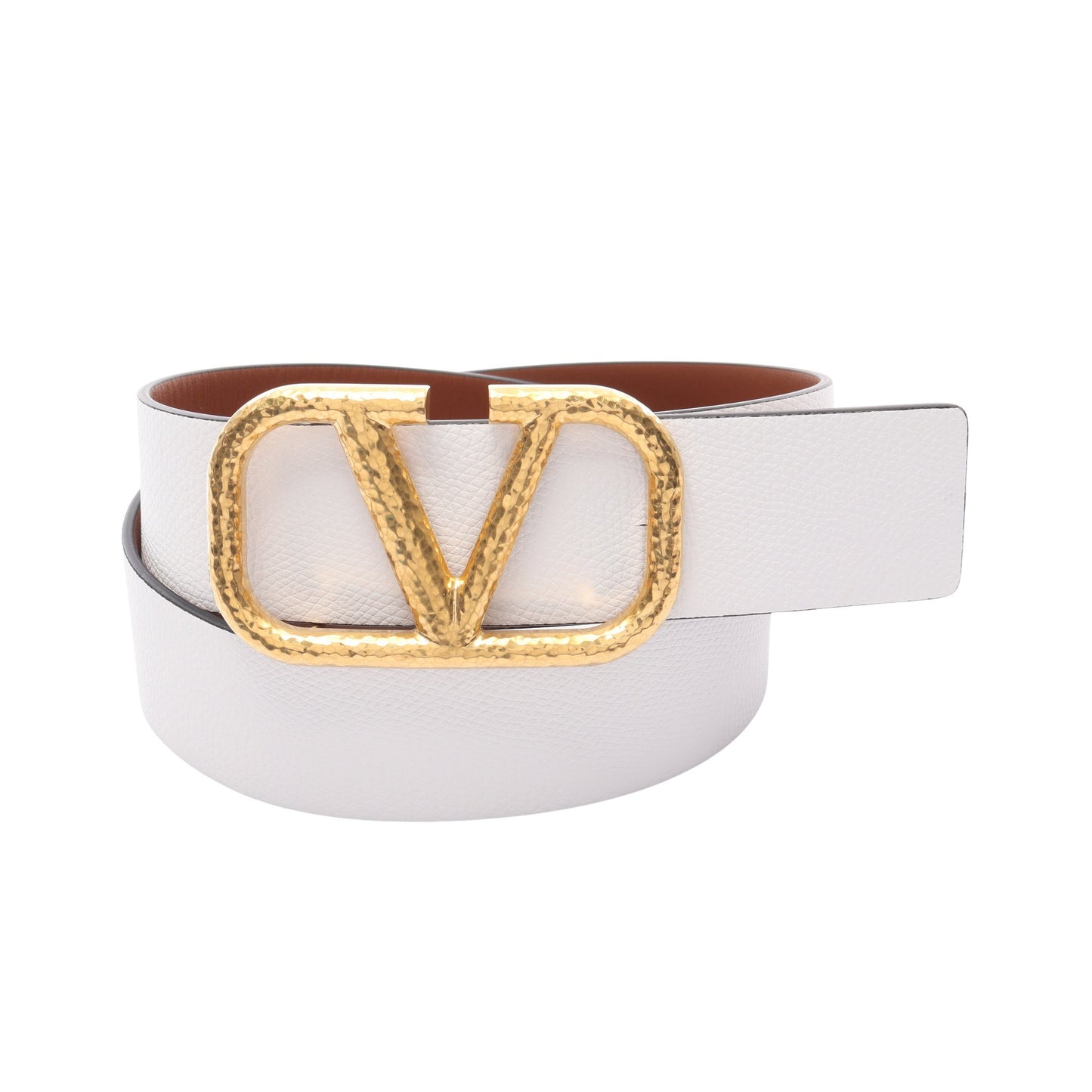 Vロゴ シグネチャー ベルト レザー ホワイト リバーシブル ヴァレンティノガラヴァーニ 財布・小物 VALENTINO GARAVANI